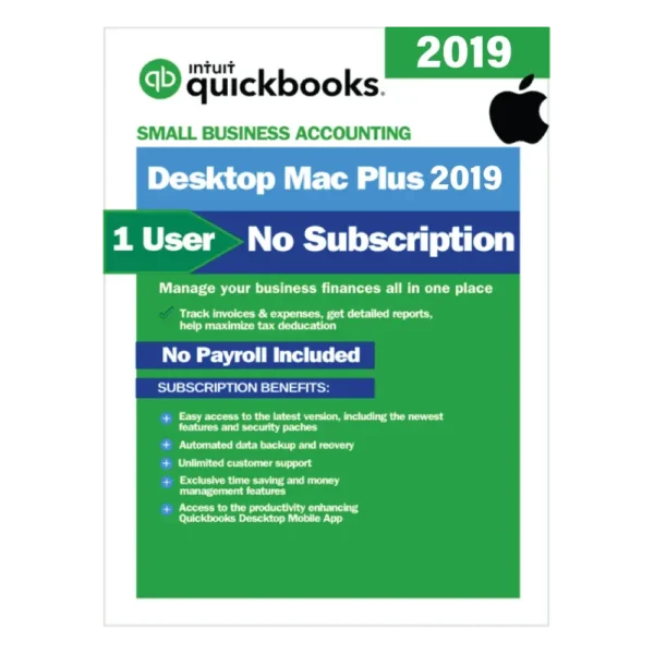 QuickBooks Mac Plus 2019 | No Subscription Required