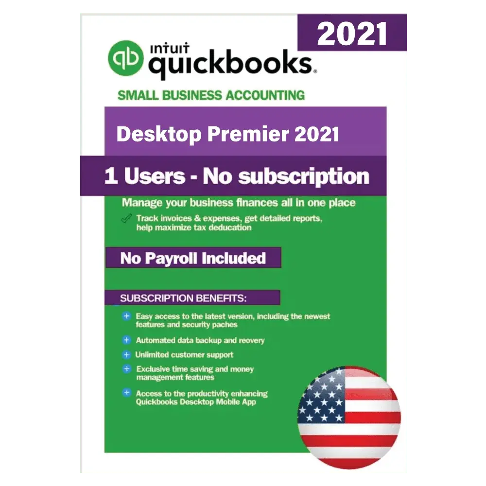 QuickBooks Desktop Premier 2021 | No Subscription Required